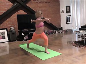 Yoga doll bum-fucked in point of view