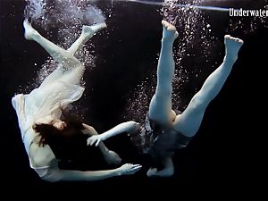 two nymphs swim and get naked fantastic